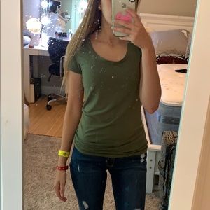 Olive green shirt